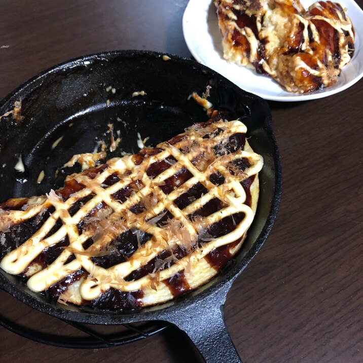 山芋鉄板 お好み焼き風